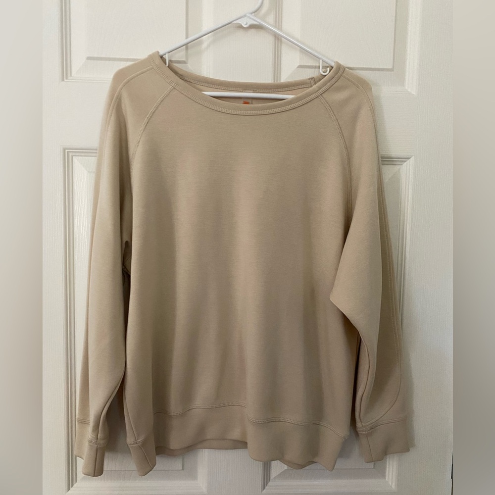 Mono B Beige Scuba Sweatshirt